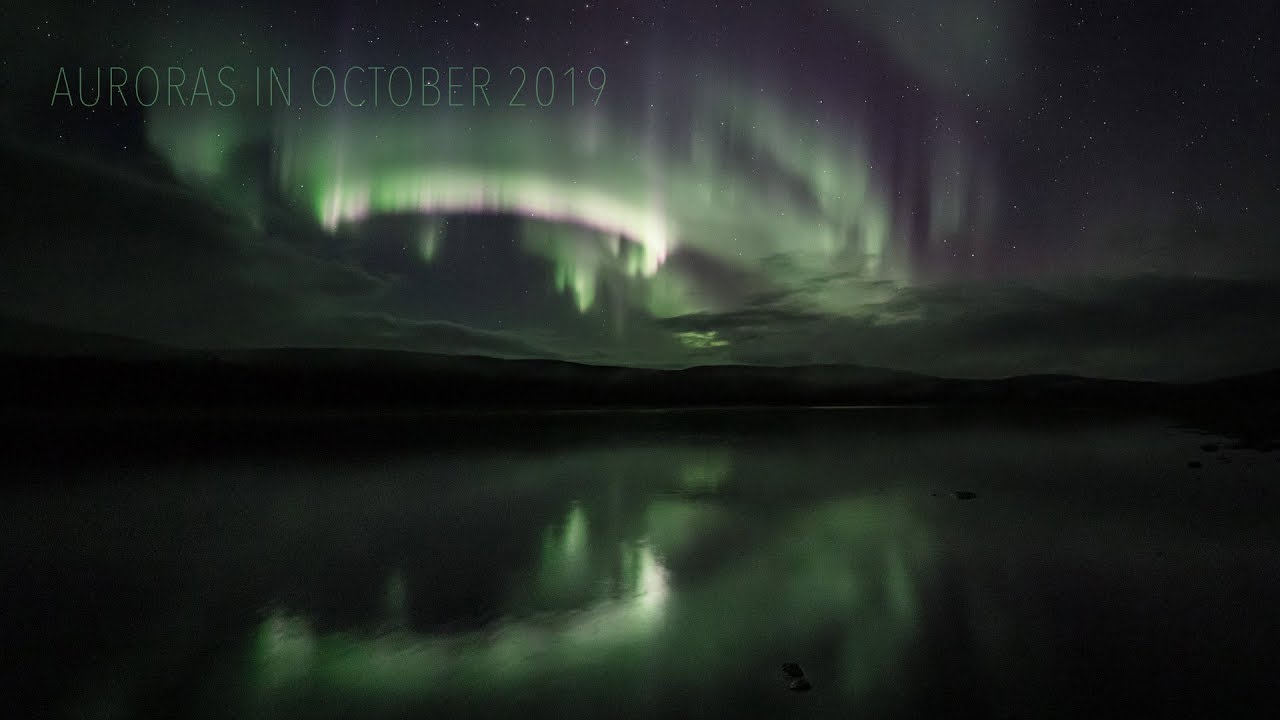 Auroras in October 2019 (Utsjoki, Finland) (4K TIMELAPSE)