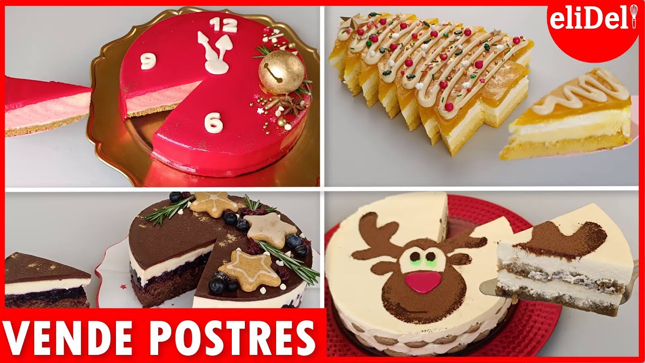4 Postres Para CENAS NAVIDEÑAS🎄VENDE y Gana DINERO desde CASA eliDeli