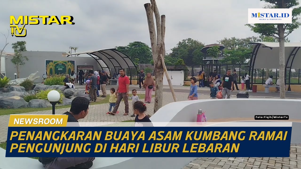Penangkaran Buaya Asam Kumbang Ramai Pengunjung di Hari Libur Lebaran