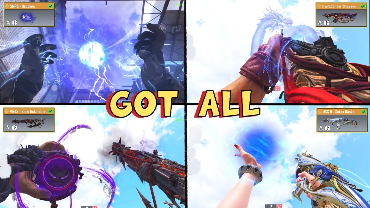 Legendary SMRS - Hadoken, USS9 - Soten Ranka, Grau 5.56 - Shin Shoryuken, MG42 - Shun Goku Satsu 😍