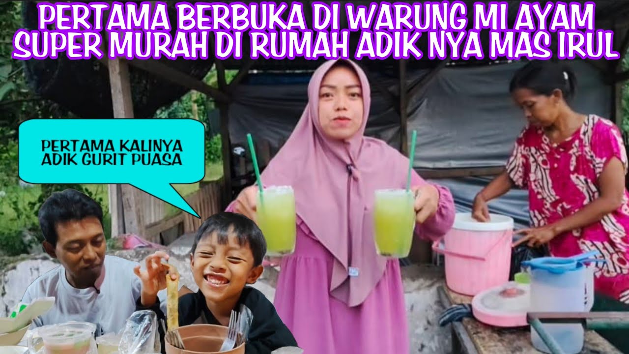 PERTAMA KALINYA DI WARUNG MI AYAM SUPER MURAH DI WARUNG ADIK NYA MAS IRUL