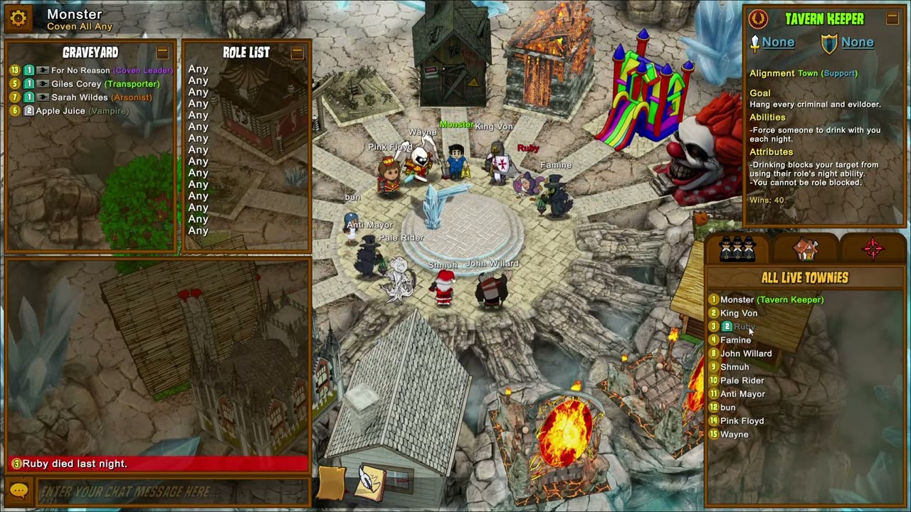 When you catch hypno red handed in Town Of Salem.