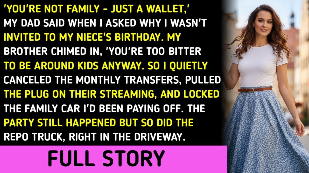 'You're Not Family - Just A Wallet,' My Dad Said When I Asked Why I Wasn't Invited To My Niece's Bir