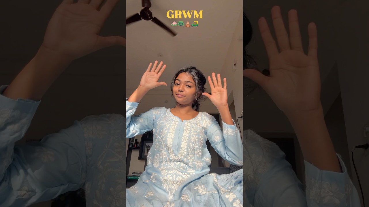 GRWM 🪷🦚🛕🛺 #amalashaji