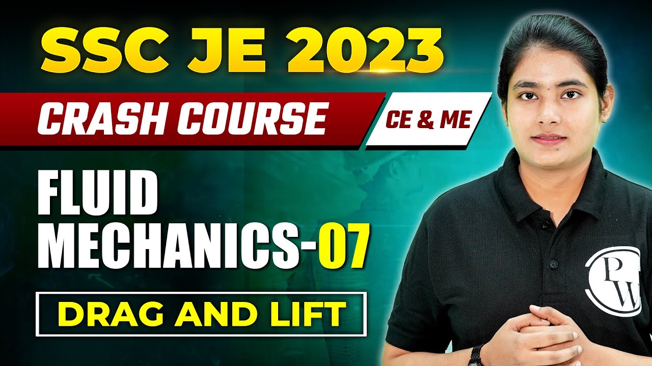 Fluid Mechanics 07 | Drag and Lift |  Civil | Mechanical Engineering |  SSC JE Crash course 2023