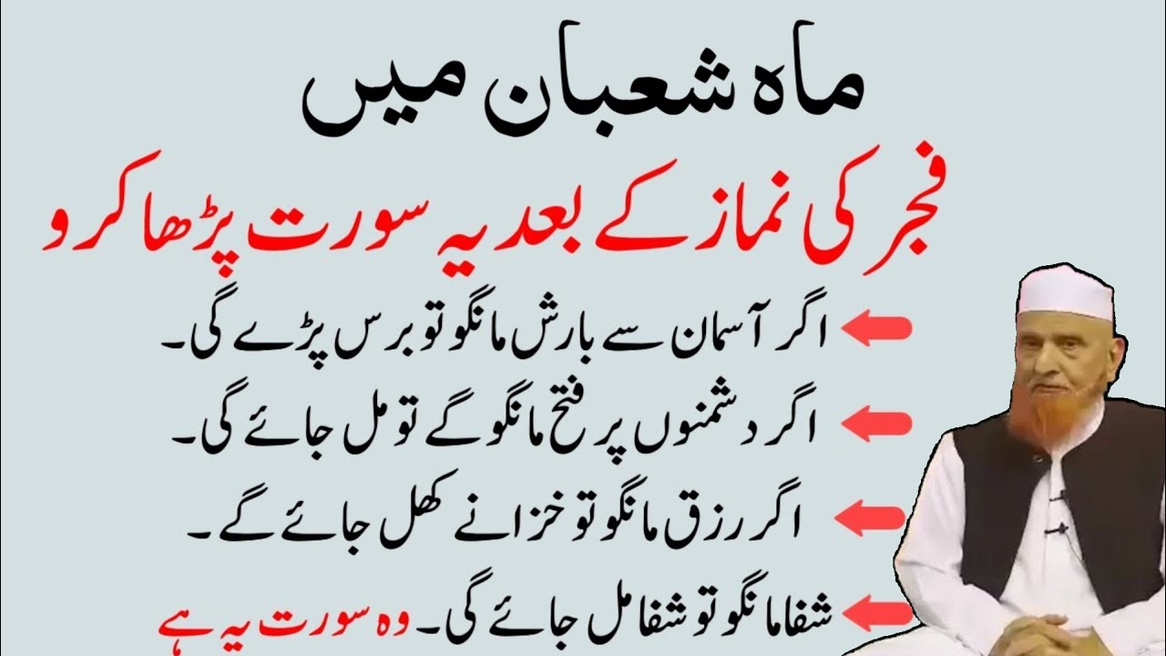 Mahe Shaban Ma Namaz Fajar k Baad Ye Surat aapki Sab Hajaat Ko Complete kar deti hai | Mulana Makki 