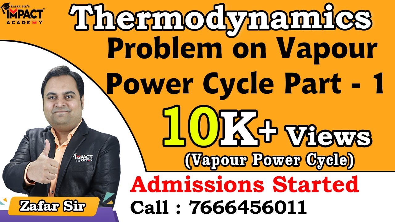 Problem on Vapour Power Cycle Part - 1 | Vapour Power Cycle | Thermodynamics #engineering #2026
