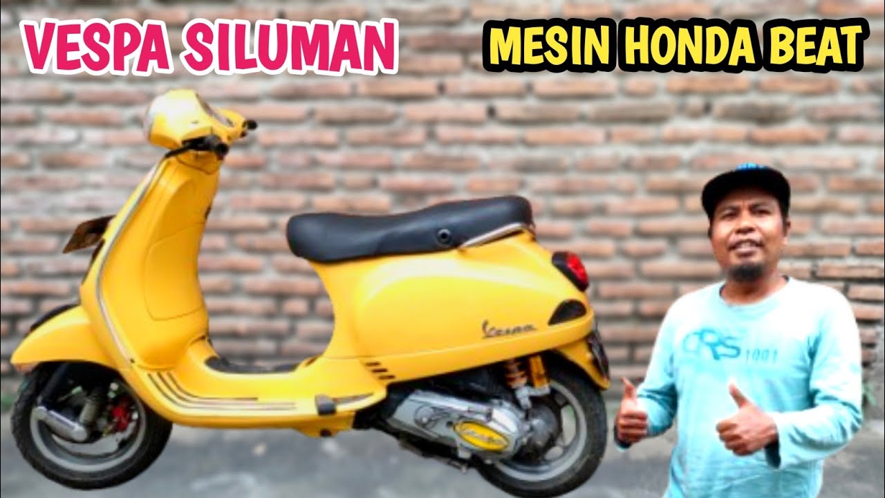 Spill Vespa Siluman Mesin Honda Beat‼️Biaya modifikasinya habis segini..