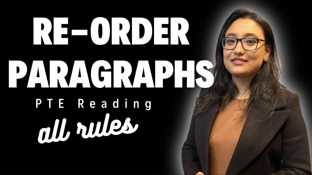 How to solve reorder paragraphs | Learn all rules in 30 mins | Best PTE Institute