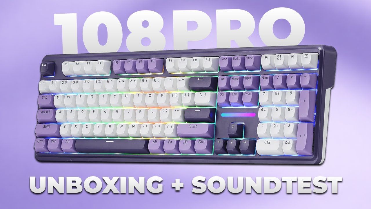 ANTONIUM 108 PRO - UNBOXING + Soundtest💜 - Was kann die Tastatur?