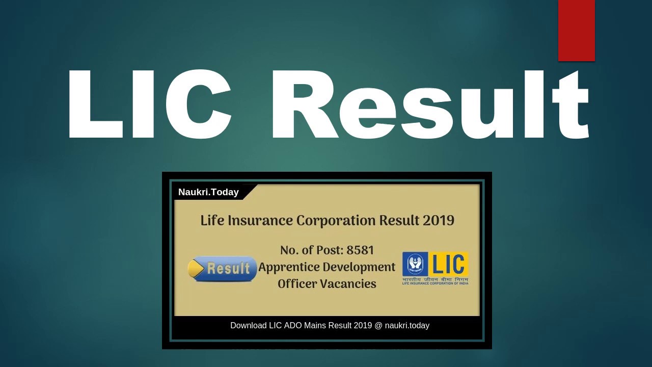 LIC Result 2019 For ADO Mains Exam | LIC ADO Final Cut Off Marks