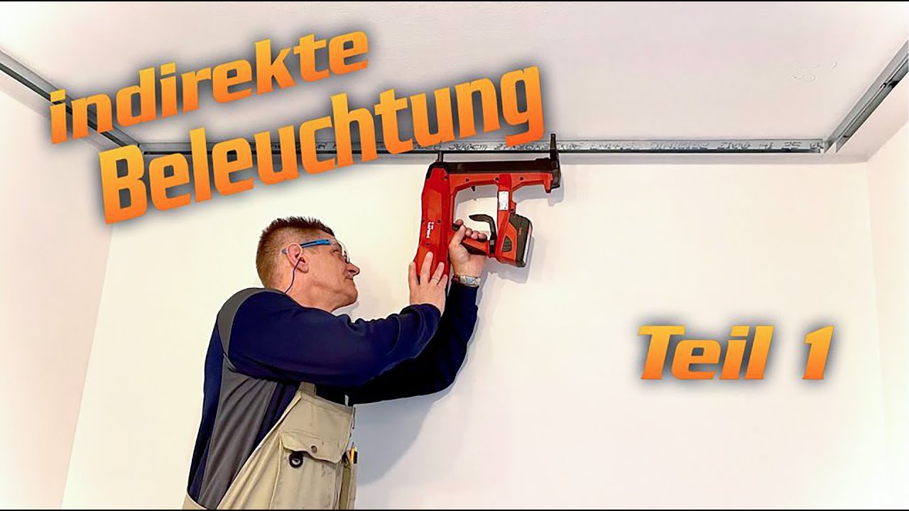 DIY Trockenbau/Gipskartondecke abhängen mit indirekter LED – Beleuchtung  (Teil 1).