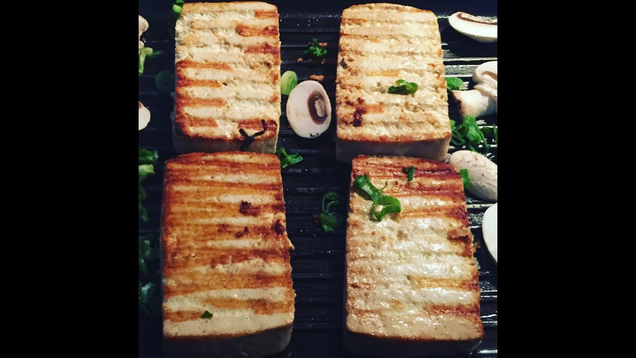 Delicioso tofu a la plancha