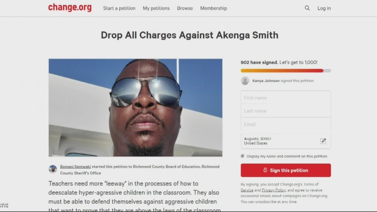 Community support for middle school teacher charged in fight with student