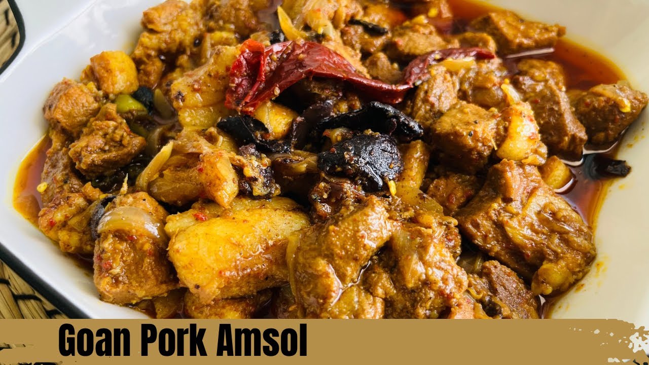 Goan Pork Solantulem Recipe | Easy Pork Amsol | Pork Recipe- By Natasha