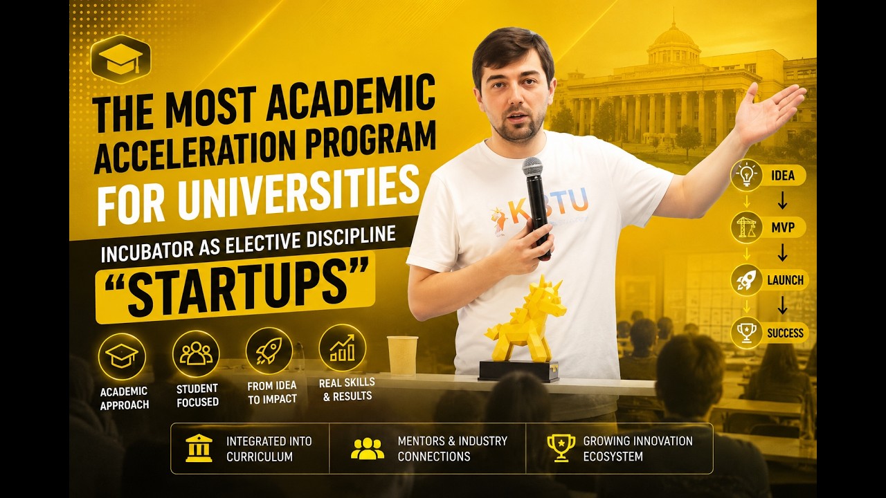 The most academic acceleration program for universities. Incubator as elective discipline 