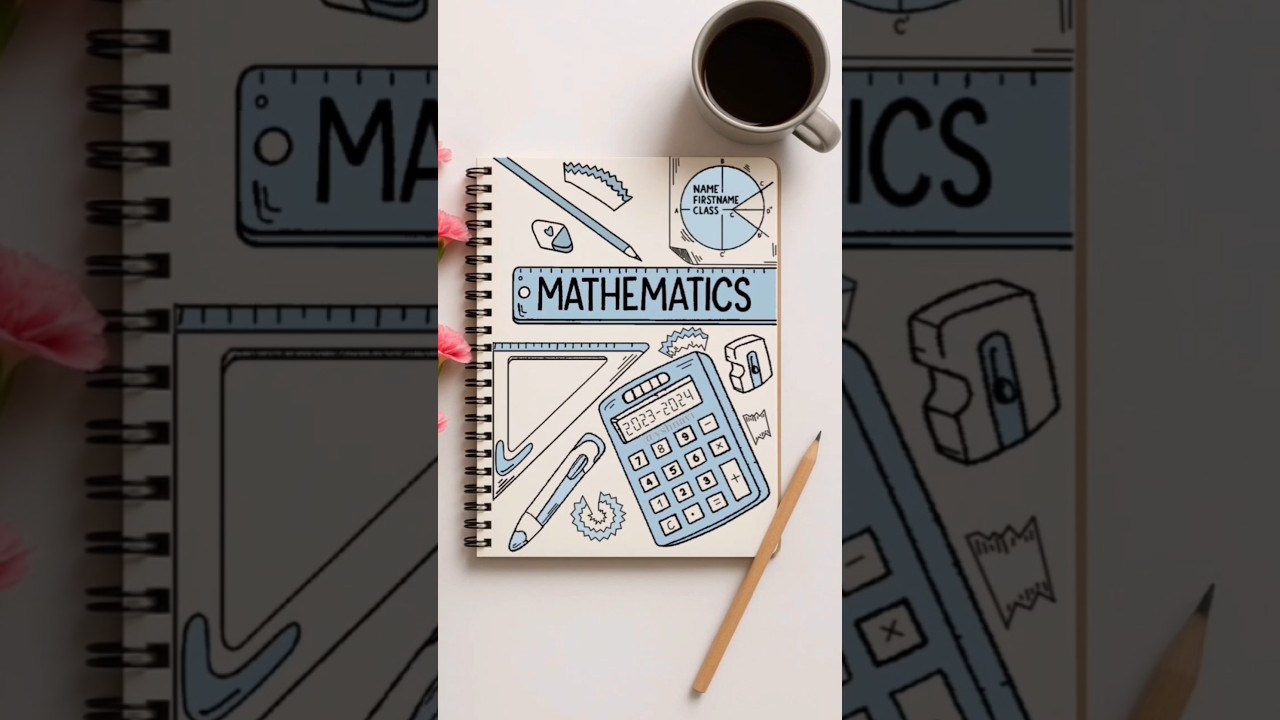 maths assignment front page design