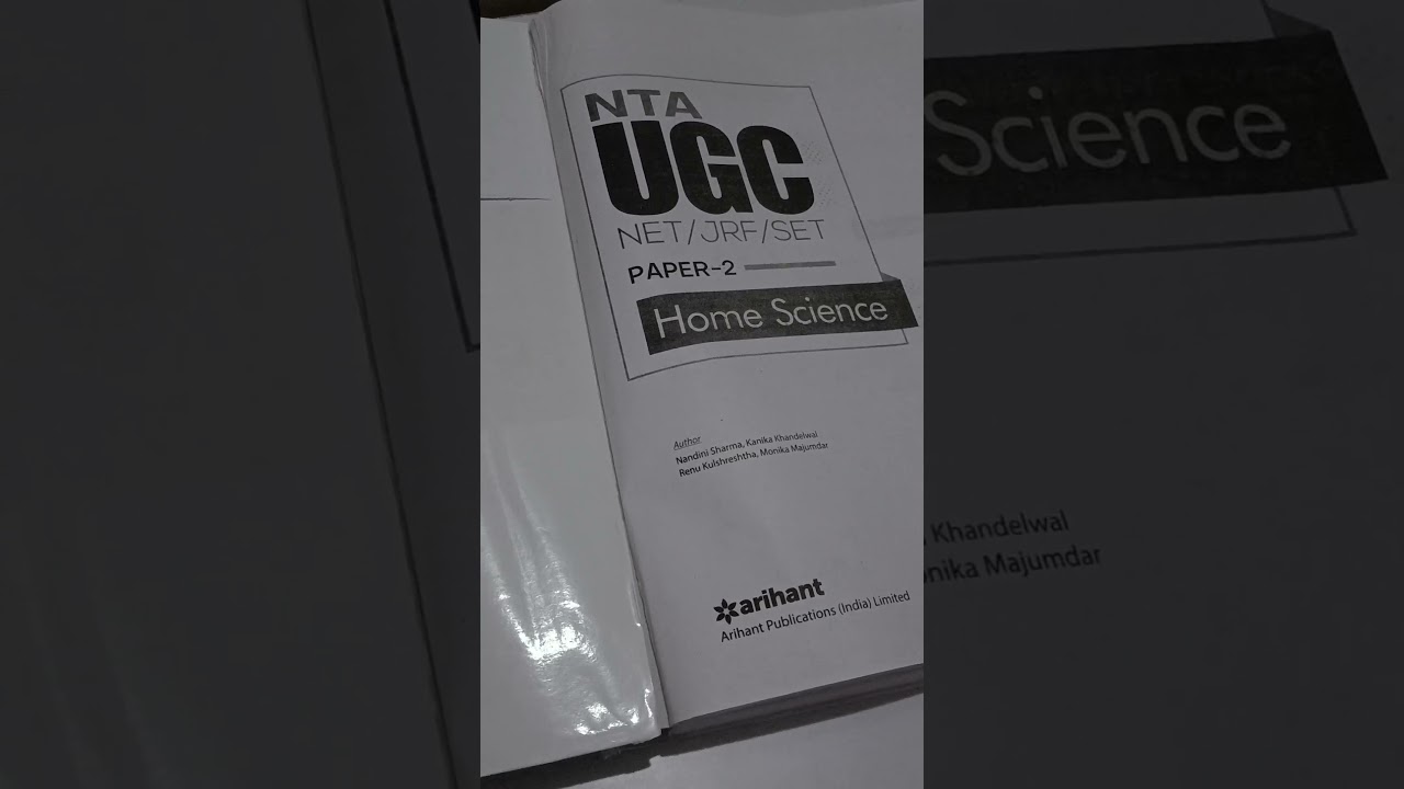 UGC NET Paper-2 Book Review Homescience | #ugcnet #viral #exam #book #homescience #review #2023