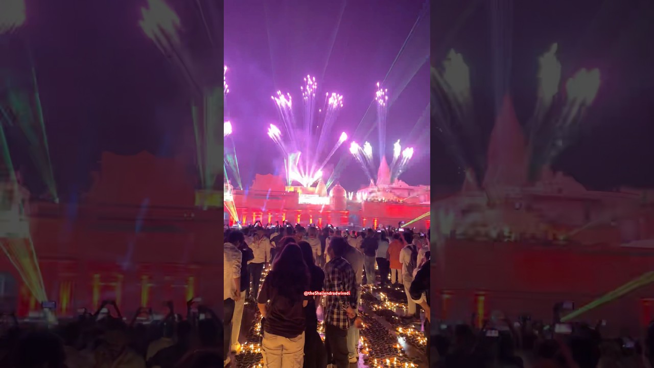 Ayodhya Light and Laser Show #ayodhya