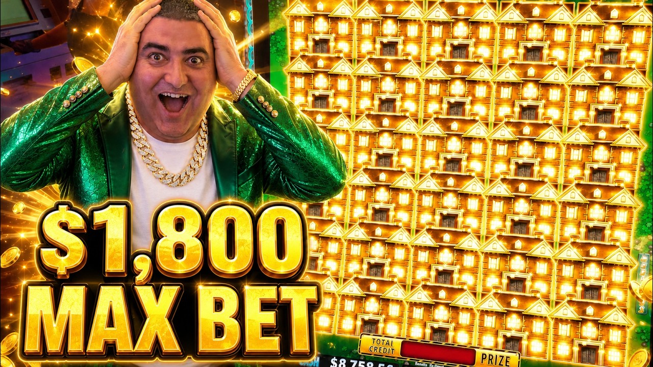 $1,800 Max Bet SUPER MANSION JACKPOT SHOCKED the ENTIRE Slot Community ! 😱💰