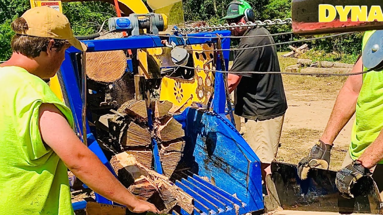 Processing firewood with a rental DYNA SC15
