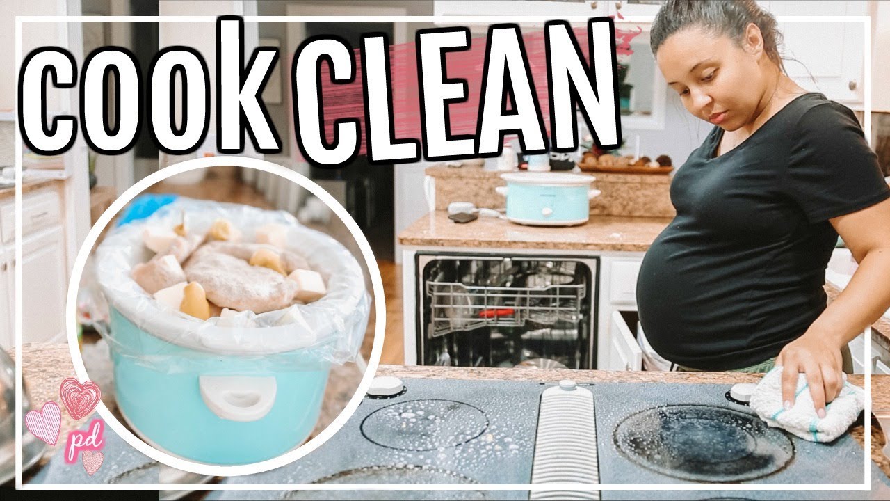 COOK & CLEAN WITH ME 2019 | DUMP & GO EASY CROCKPOT MEAL | Page Danielle