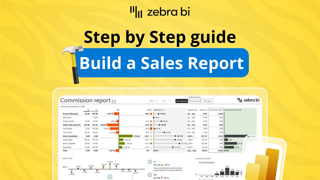How to Build a Sales Performance Dashboard in Power BI (Quota + Commission + RLS)