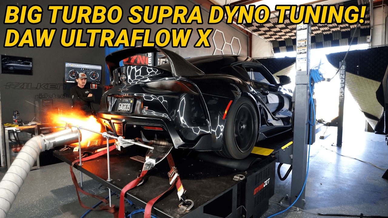 A90 Supra DAW Ultraflow X vs Stock Turbo (dyno tuning)