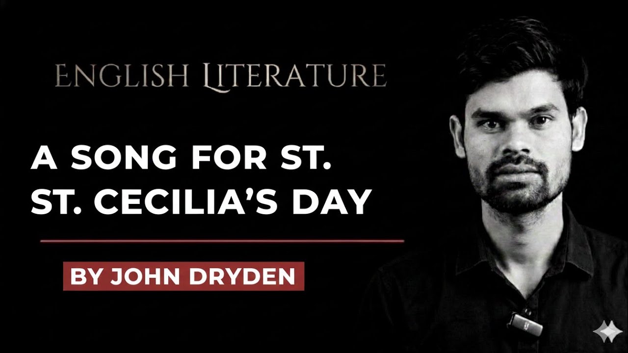 A Song for St. Cecilia’s Day by John Dryden | Complete Explanation | NET JRF | RPSC