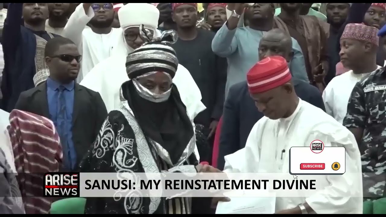 SANUSI REINSTATED AS EMIR OF KANO