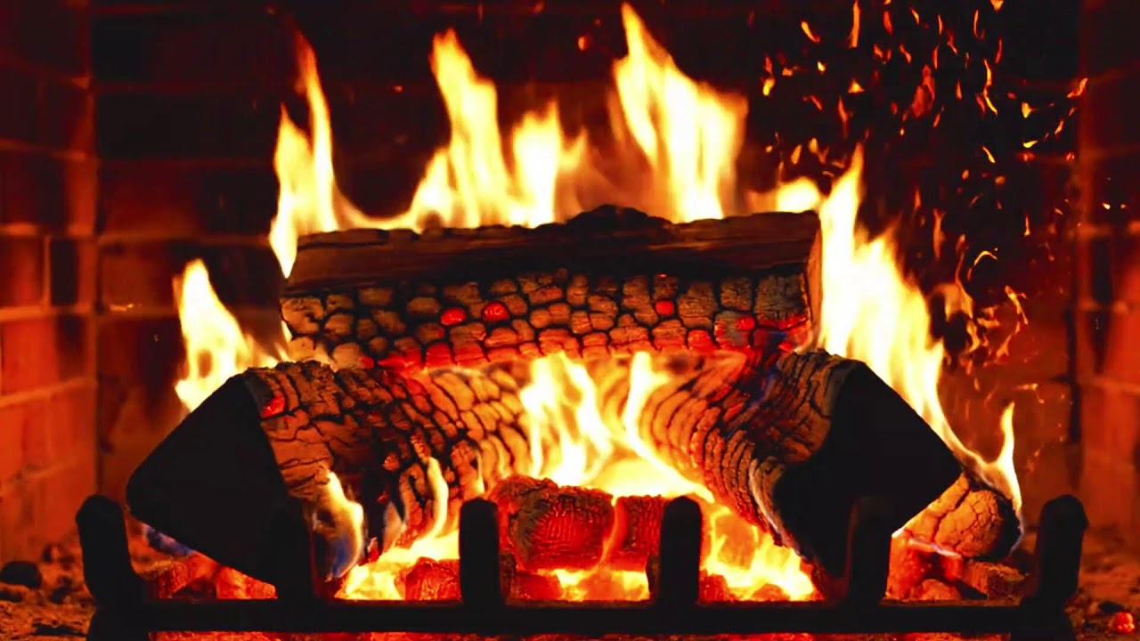 🔥Night Fireplace Ambience 🌙 Warm Fire Sounds for Calm & Relaxation