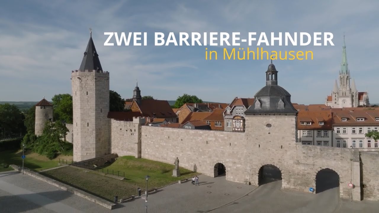 Zwei Barriere-Fahnder in Mühlhausen- unterwegs zur THÜRINGENTHERME Mühlhausen