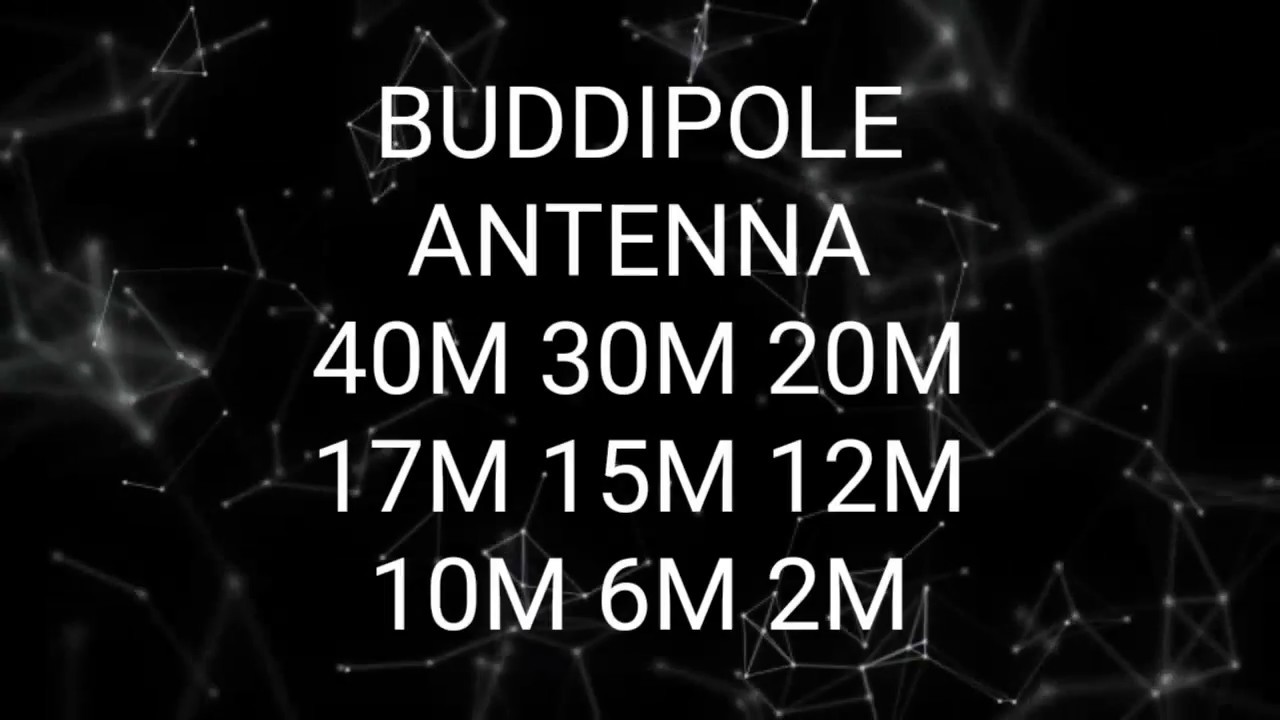 Dipolo port&aacute;til BUDDIPOLE 40 30 20 17 15 12 10 6 y 2M