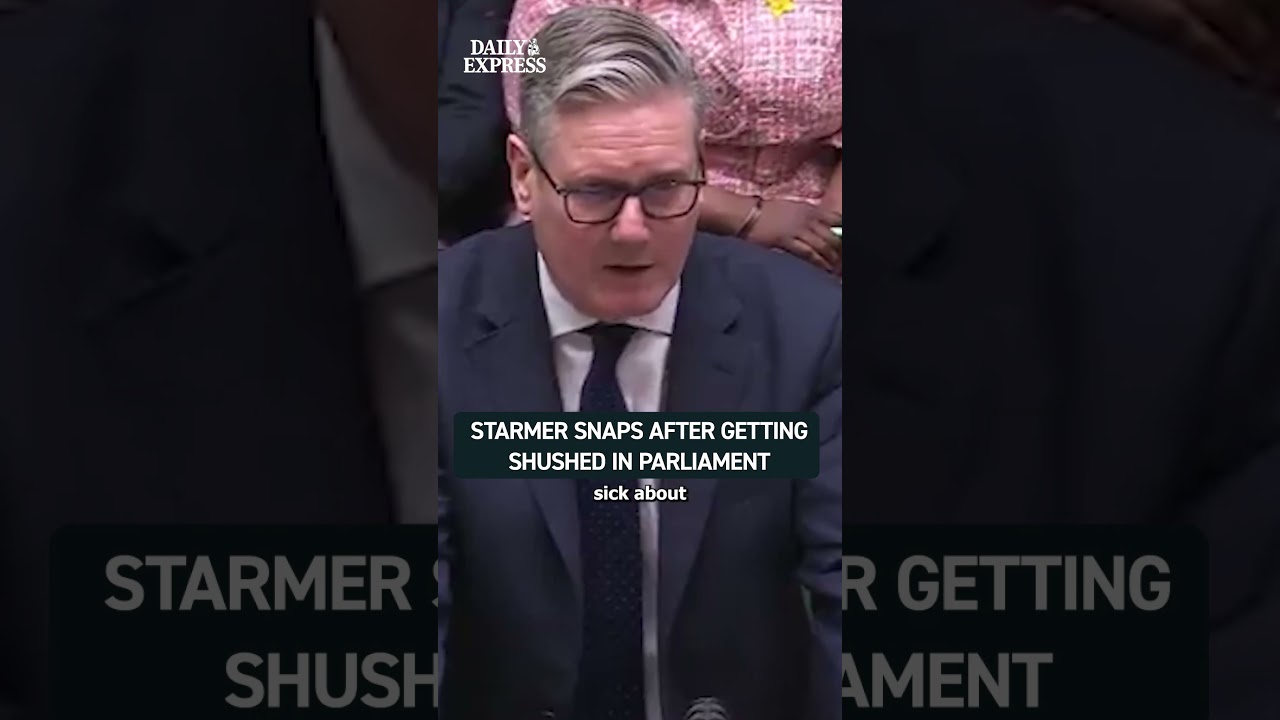 Starmer lost his cool after being shushed while giving an update on evacuation flights 🔴 #pmqs