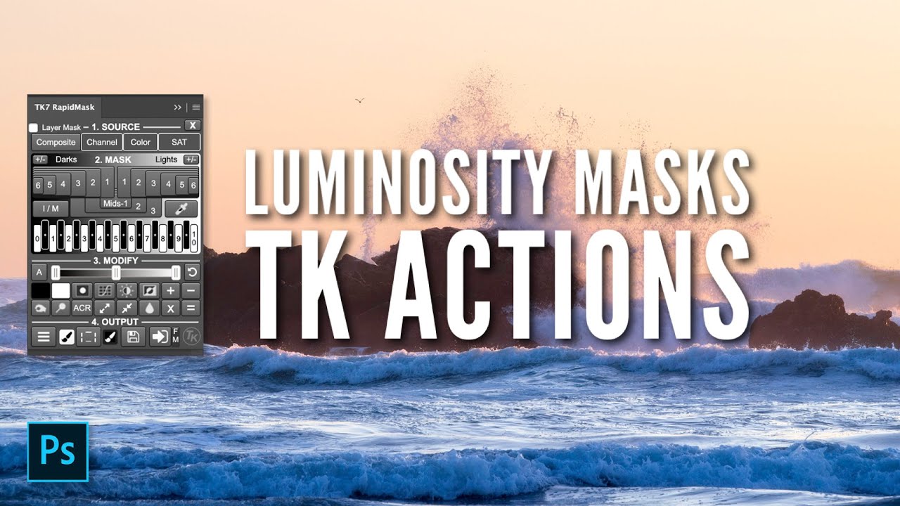 Photoshop Luminosity Masks using TK Actions RapidMask