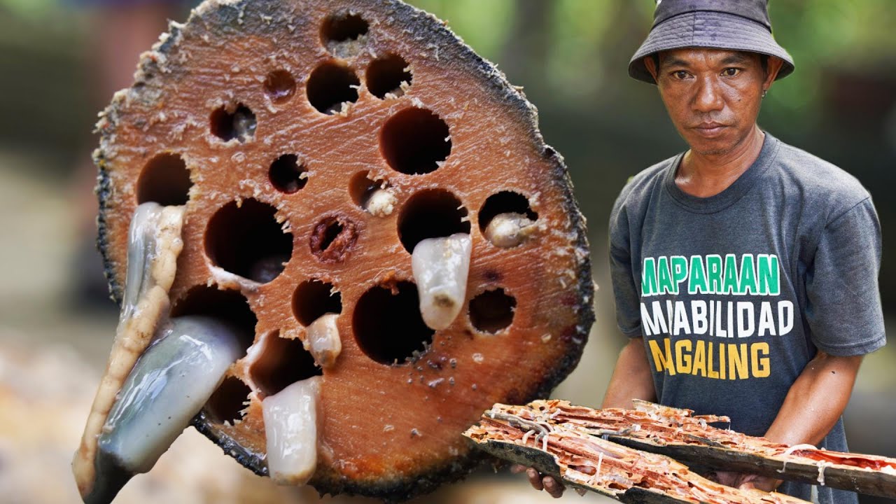 Eating TAMILOK in Aklan! Kaya mo ba to kainin? (Wood Worm)