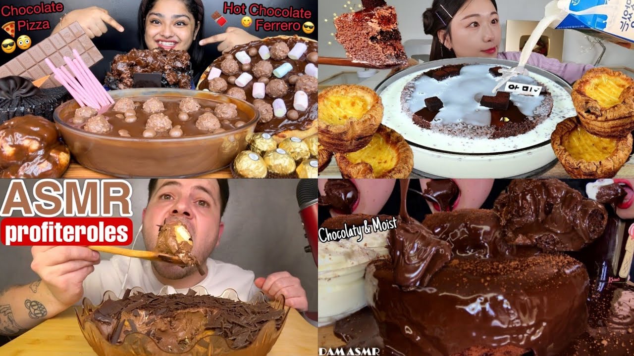BEST BIG BITES CHOCOLATE OVERLOAD MUKBANG ASMR COMPILATION