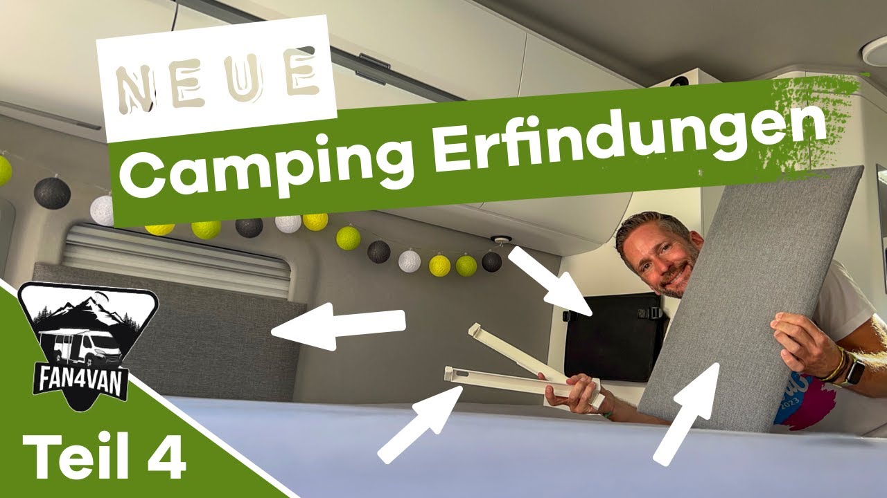 Neues Wohnmobil Zubehör - Campfeuer der Ideen: Kissenbrett & Co