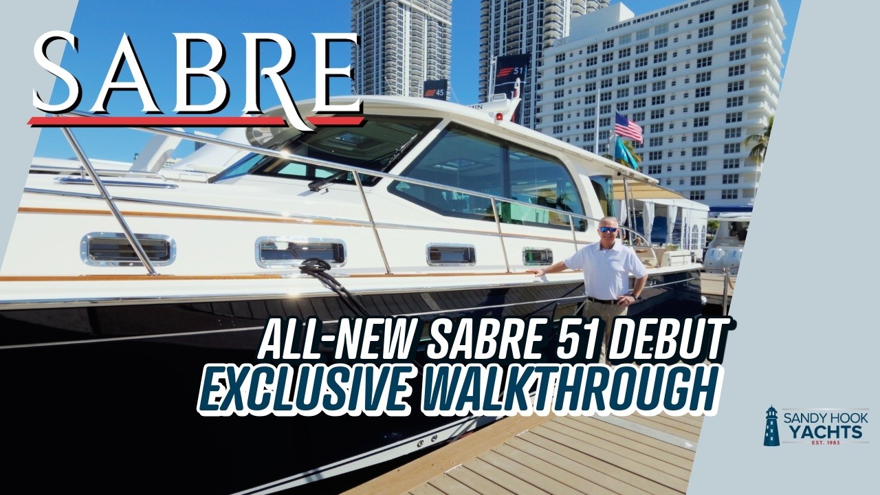 Демонстрация новой яхты Sabre 51 на выставке Miami Boat Show | Деннис Мерсер