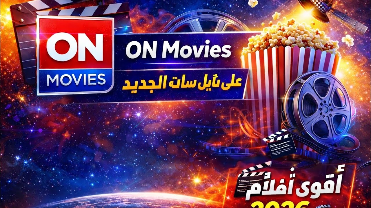 تردد قناة ON Movies الجديد على النايل سات | أقوى أفلام 2026 🎥📡