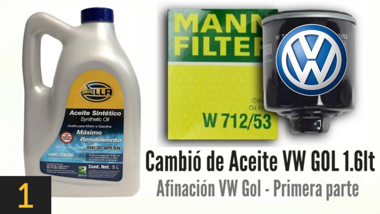 VW Gol Afiancion (1): Cambio de aceite y cambio de filtro de aceite | ¿Cuándo hacerle la afinación?