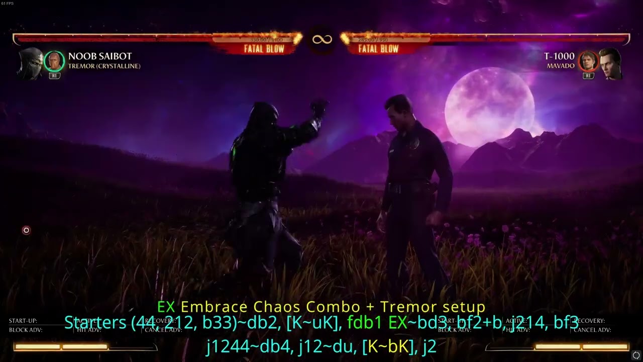 MK1 Noob Saibot/Tremor Combos + Setups