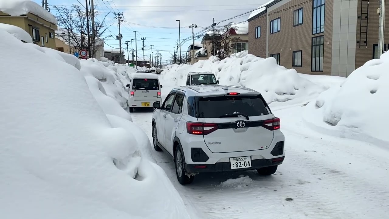 2026年2月10日 青森市東部地区道路状況
