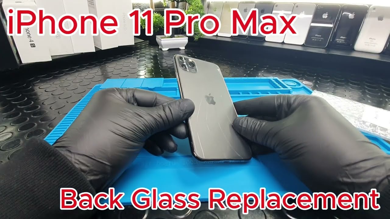 iPhone 11 Pro Max Back Glass Replacement using Triangel Lazer Machine