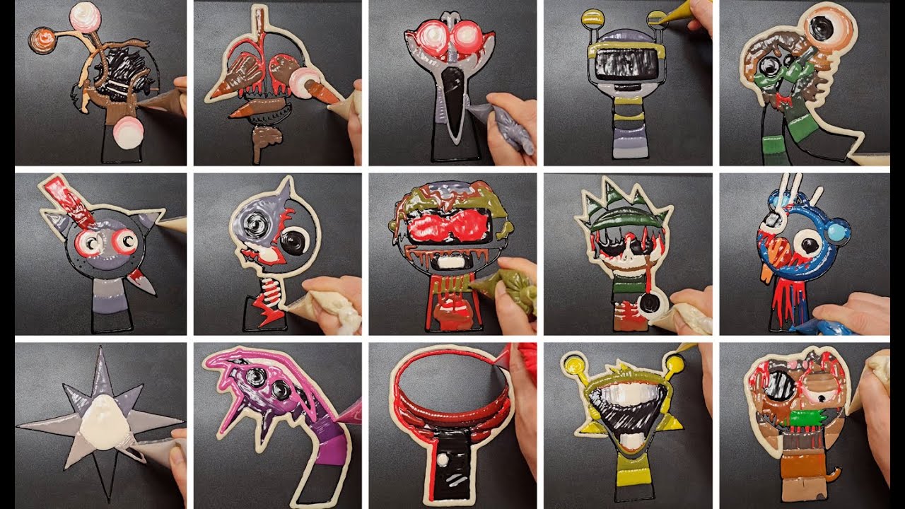 Incredibox Sprunki Phase 4 : Oren, Raddy, Cluker, Fun bot, Vineria, Gray... pancake art challenge