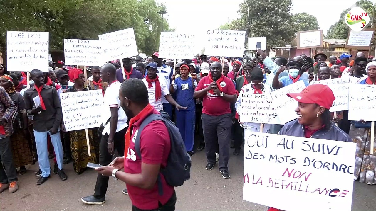Bignona: Marche des enseignants, Le G7 snobe la ponction sur les salaires et exige le respect