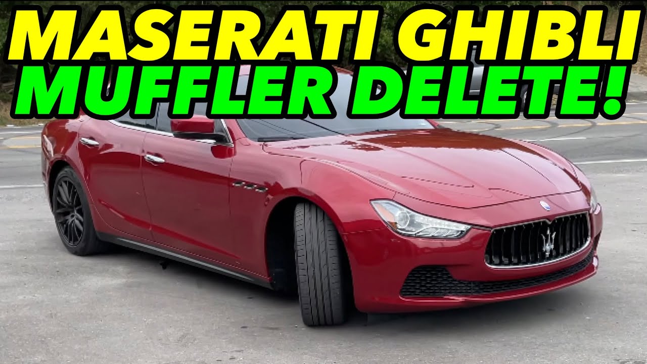 2016 Maserati Ghibli V6 Dual Exhaust w/ MUFFLER DELETE!