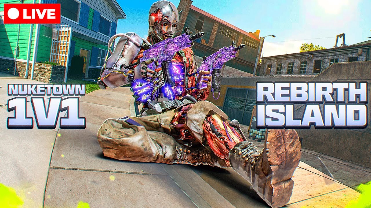 LIVE- DROPPING THE MOST KILLS ON REBIRTH ISLAND AND DOING 1V1'S !