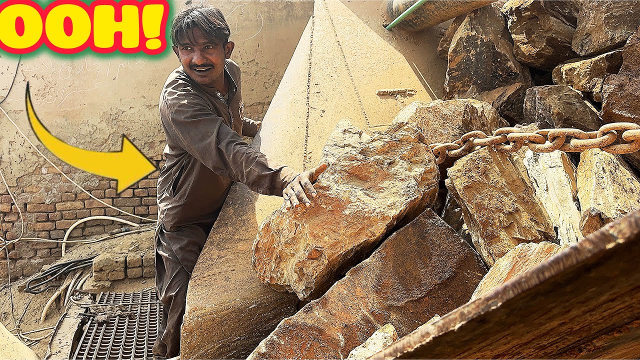 👹🔝HARD ROCK STUCK CRUSHING EXPERTS: SOLUTIONS FOR TOUGH PROBLEMS#stonecrusher #asmr