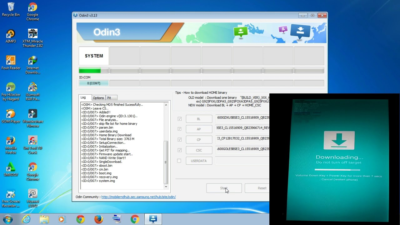 flash samsung A600G 2018 Via Odin 5 file